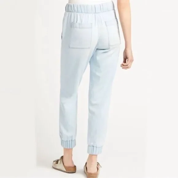 Soft Surroundings Chambray Jogger Drawstring Pants Size S - Picture 5 of 10